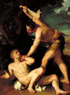 Gaetano Gandolfi Cain Killing Abel Norge oil painting art